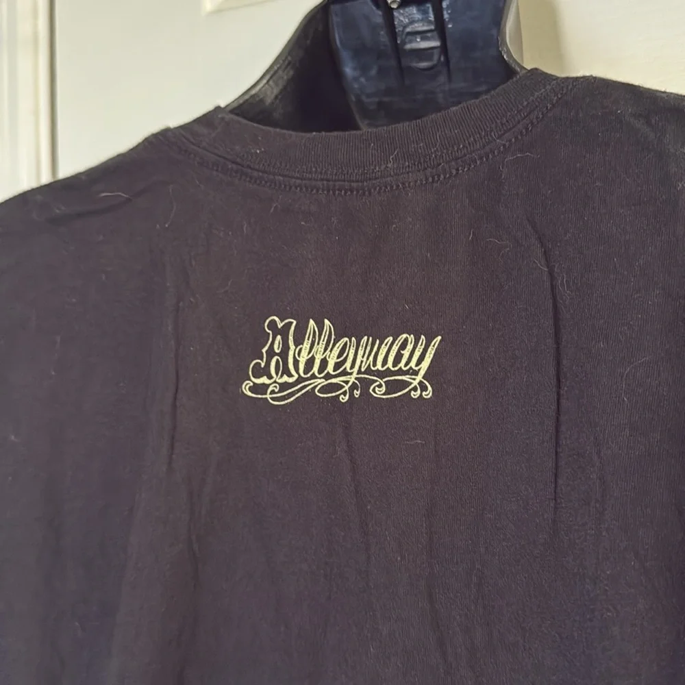 Alleyway Kustoms Black Lightweight Soft Unisex T-Shirt Size XL - Picture 4 of 5
